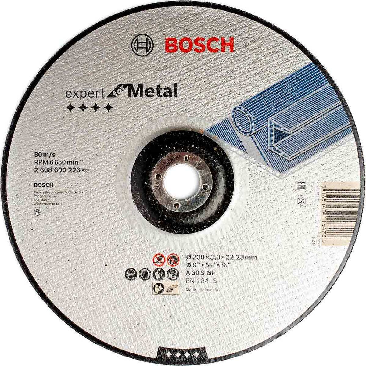 Круг отрезной по металлу Bosch Expert for Metal 230х3х22.2мм (226) — Фото 1