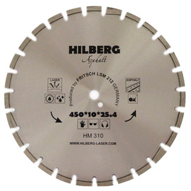 Диск алмазный по асфальту Hilberg Hard Materials 450x25.4мм (HM310) — Фото 1