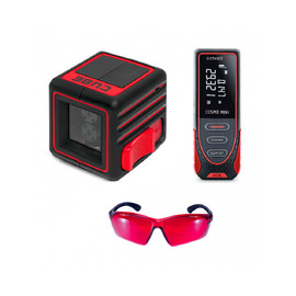 Лазерный уровень ADA Cube MINI Professional Edition + Дальномер Лазерный ADA Cosmo Mini 40 + Очки — Фото 1