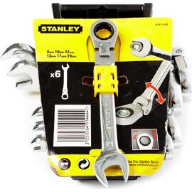 Набор гаечных ключей STANLEY с трещоткой 6шт 4-91-444 — Фото 1