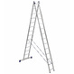 Лестница алюминиевая Алюмет двухсекционная 2x14 ступеней (5214)