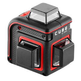Лазерный уровень ADA Cube 3-360 Basic Edition + Штатив-штанга SILVER PLUS в комплекте с треногой — Фото 1
