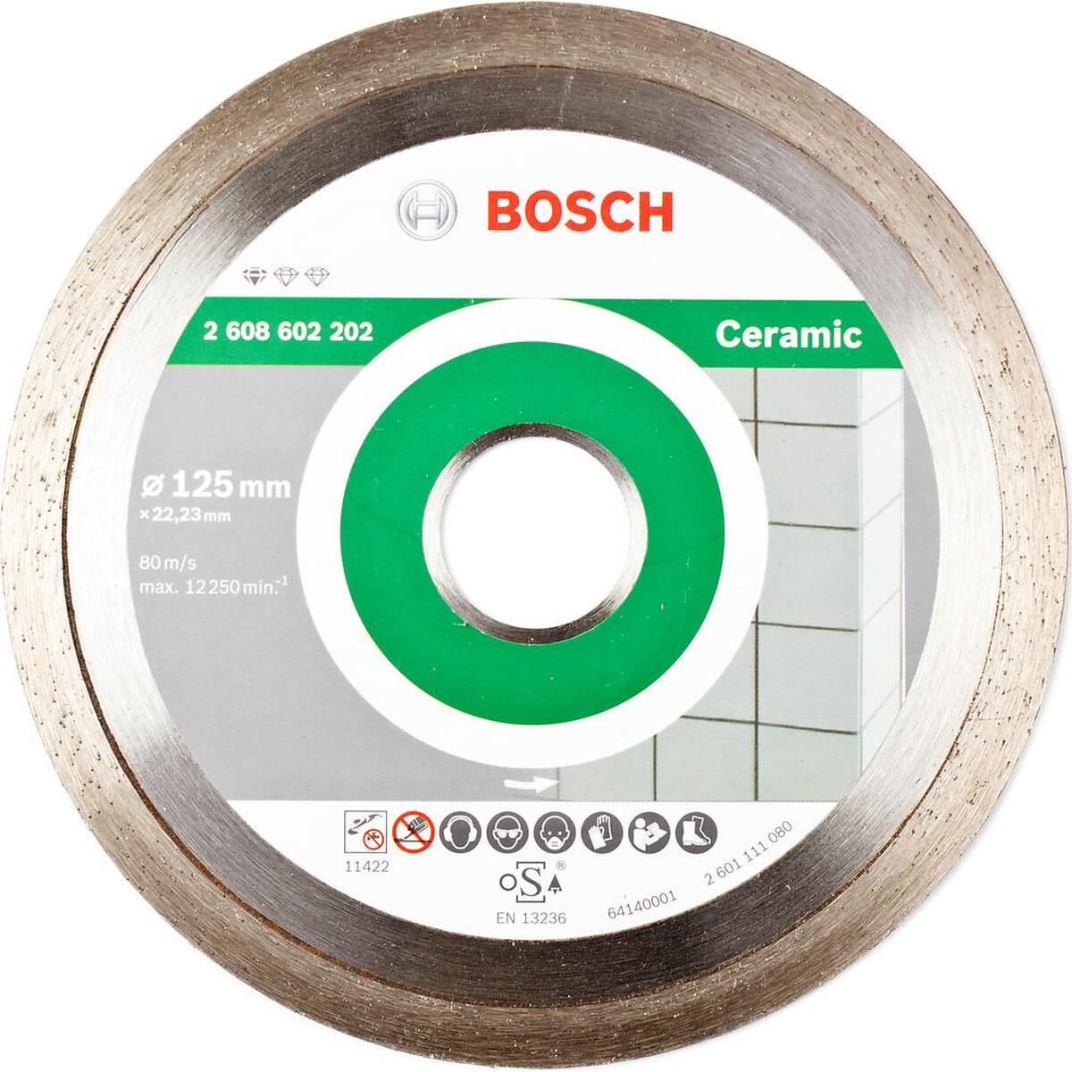 Диск алмазный по керамике Bosch Standard for Ceramic 125х22.2мм (202) — Фото 1