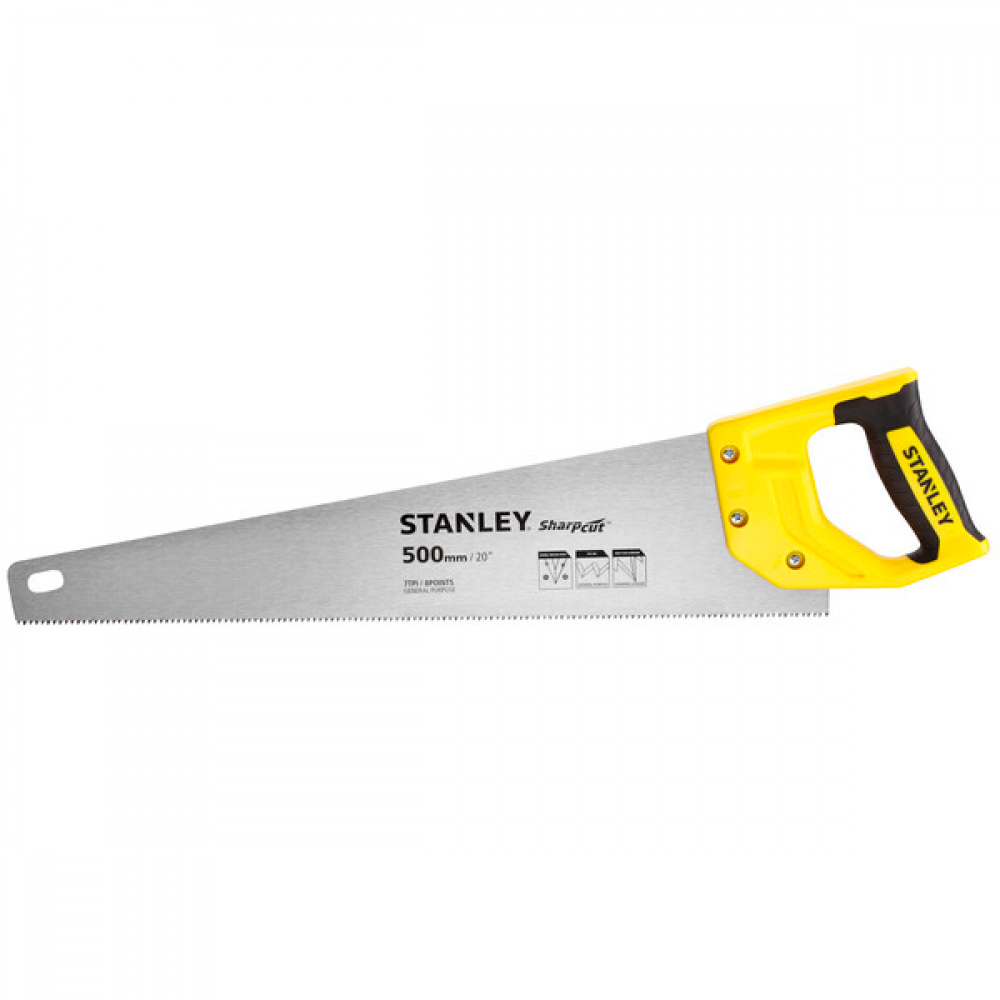 Ножовка по дереву STANLEY SharpCut TPI7 500мм STHT20367-1 — Фото 1