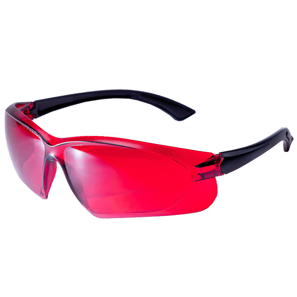 Очки защитные для работы с лазерными приборами ADA VISOR RED Laser Glasses красные — Фото 3